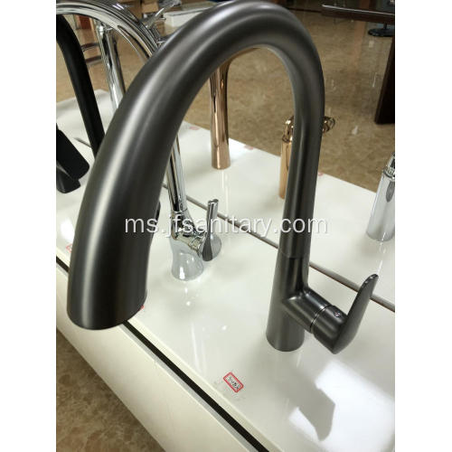 Kontemporari Tarik Down Dapur Sink Faucet Gun Grey